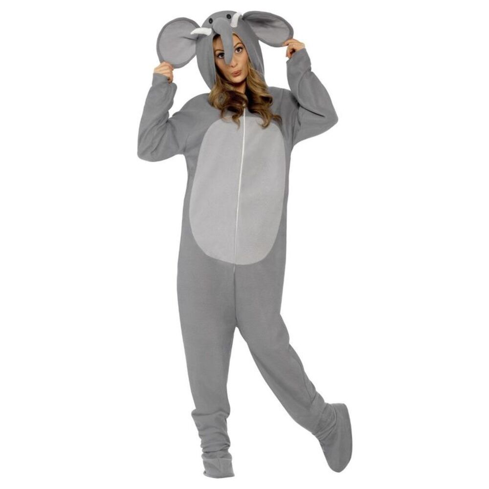 Smiffys Unisex Adult Elephant  Costume / Gray